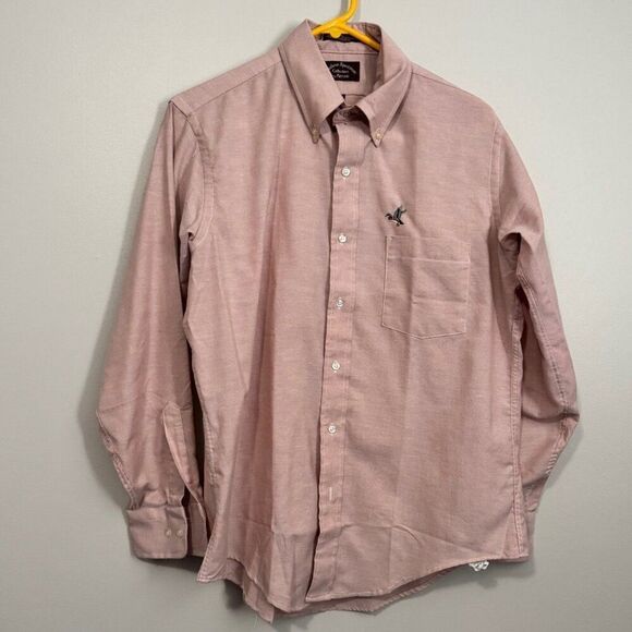 USED Men's Arrow Long Sleeve Button Down Shirt Color Peach Size 16 32/33 - Picture 1 of 1